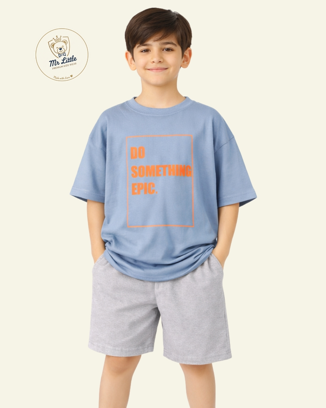 Epic Action Graphic T-Shirt – Blue