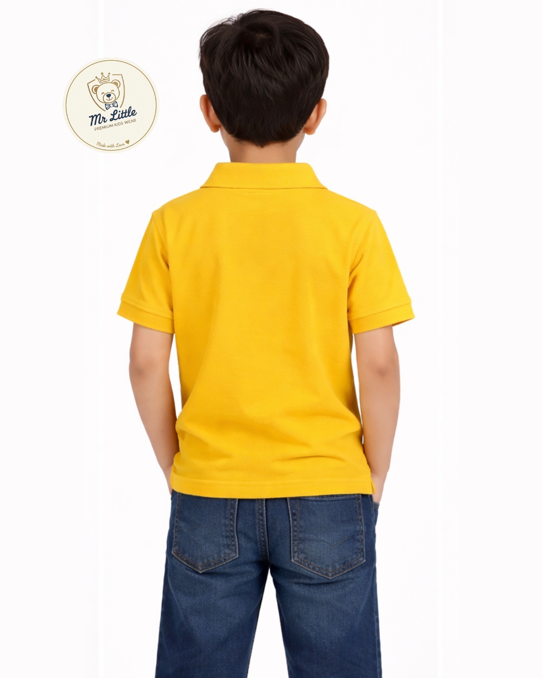 Mr Little Classic Polo – Yellow Rider Edition - View 2