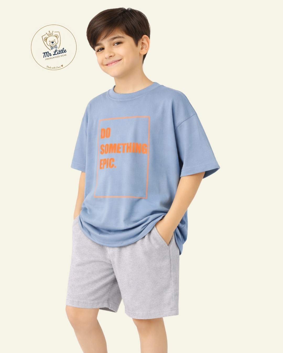 Epic Action Graphic T-Shirt – Blue - View 2