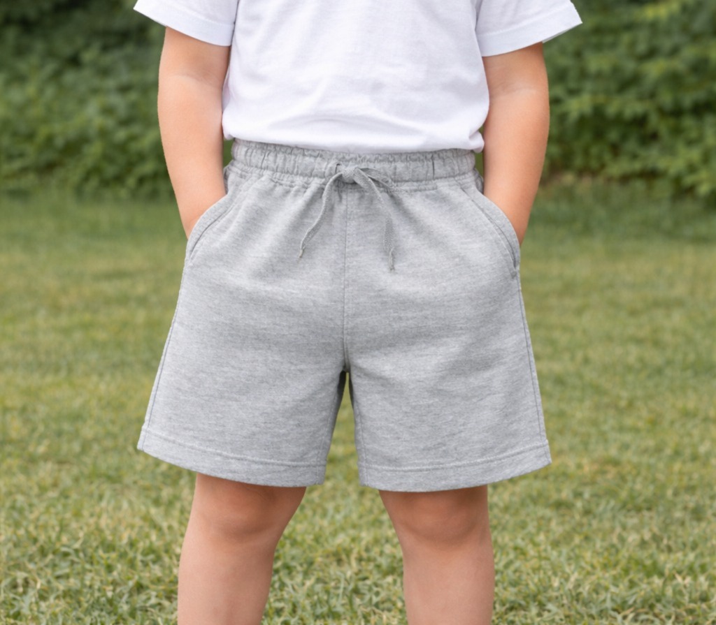 Classic Grey Comfort Shorts - View 1