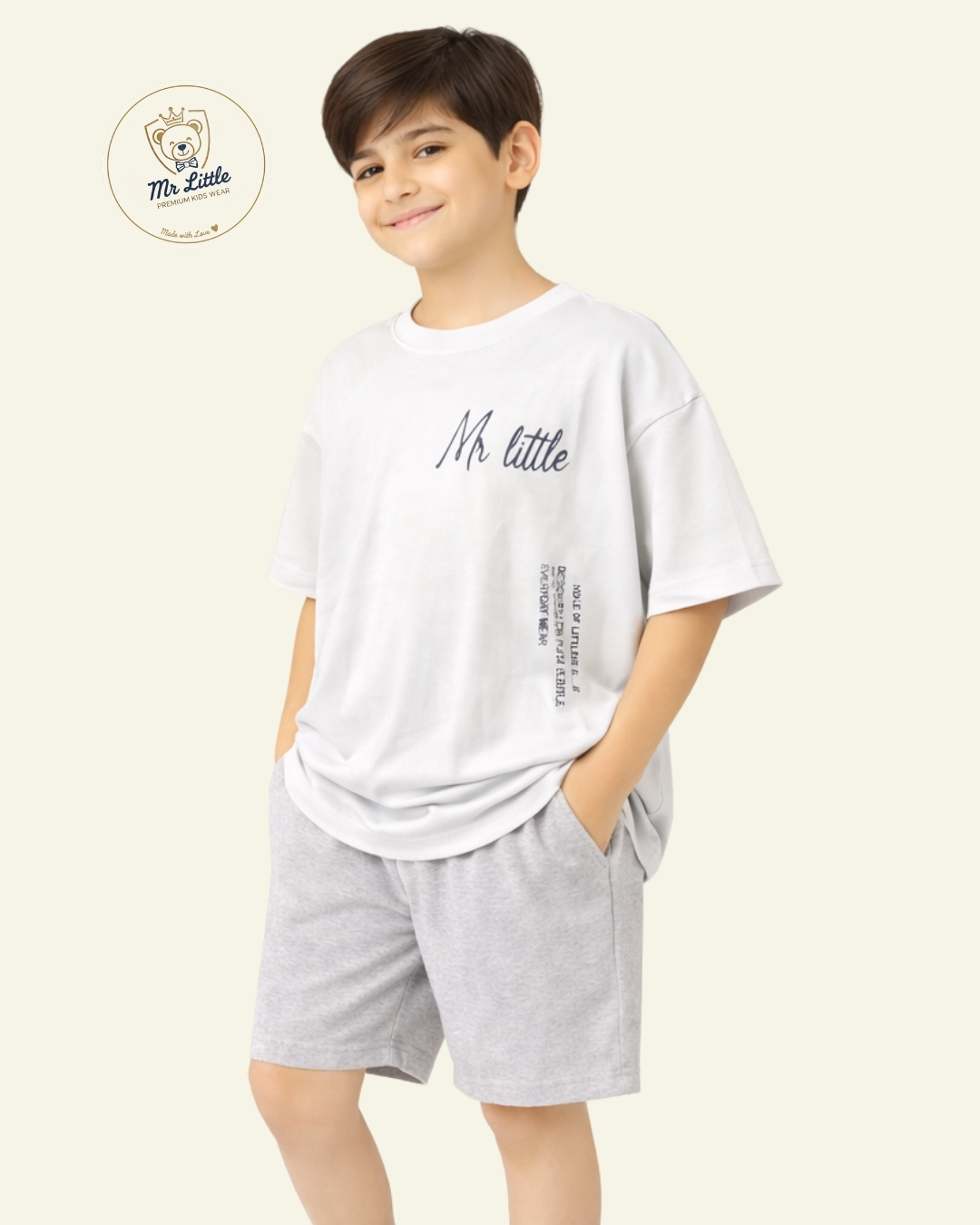 Classic Kids T-Shirt – Cream White - View 2